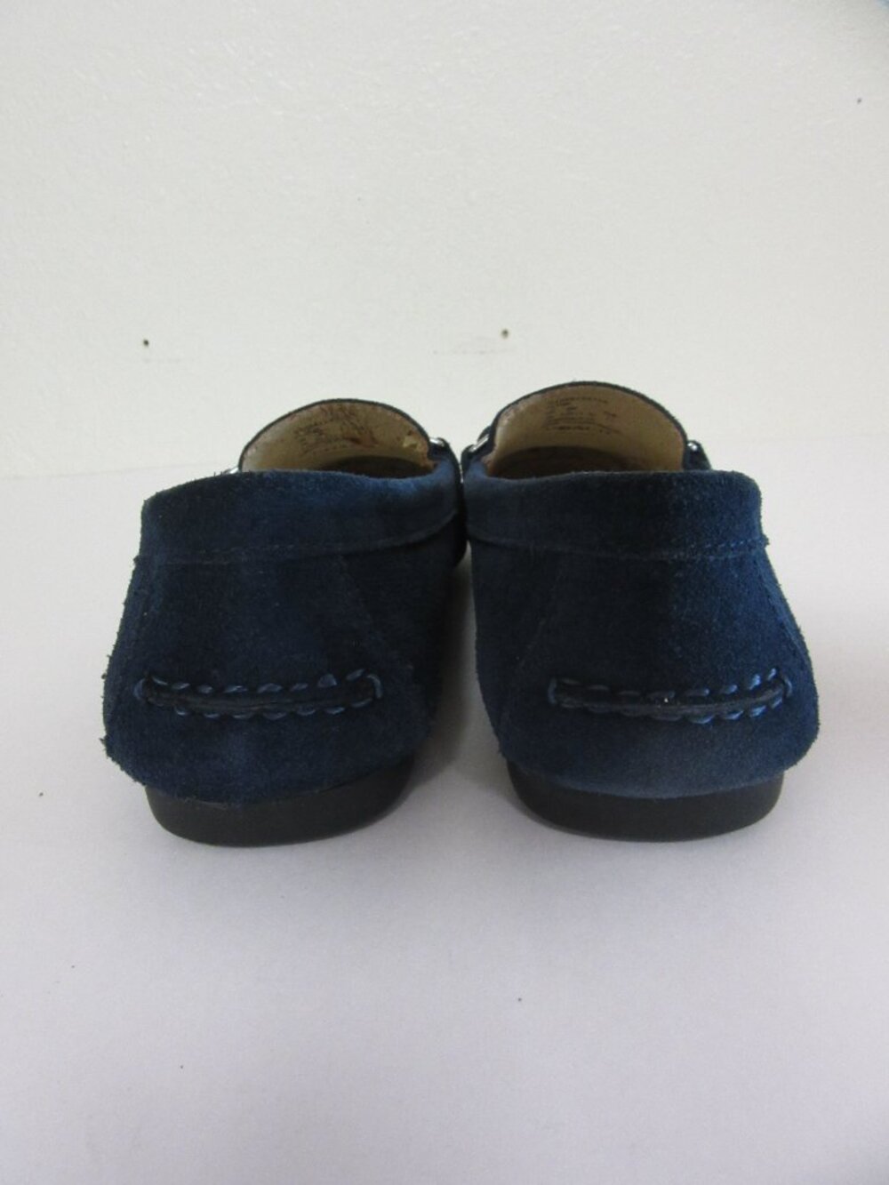 COACH Marley Leather Navy Slip On 7 B Loafers-Flaws - Picture 6 of 8